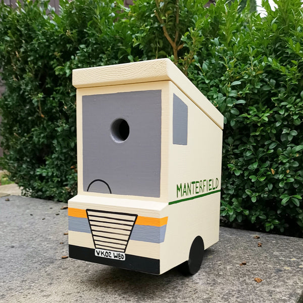 Personalised Delivery Van Bird Box - Lindleywood