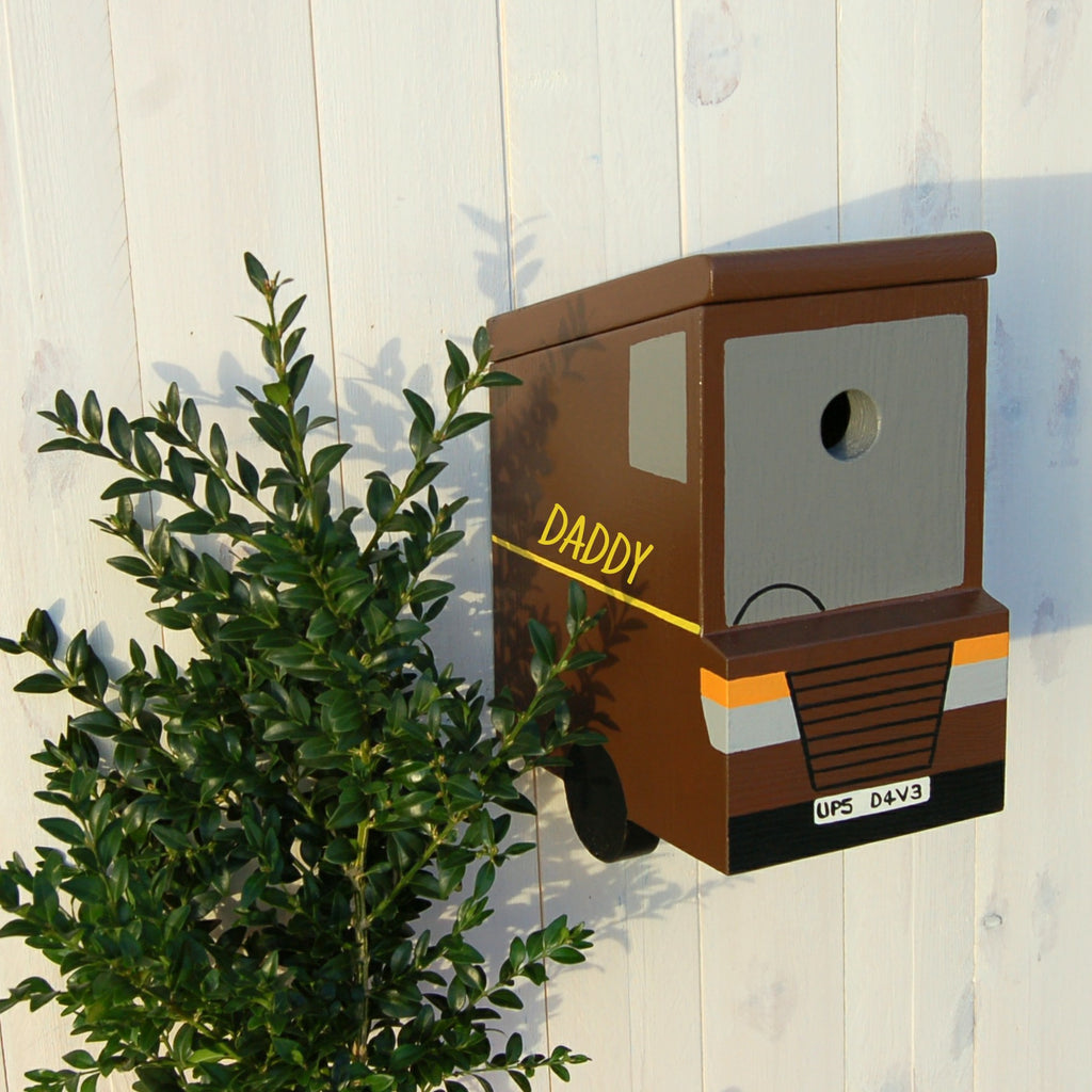 Personalised Delivery Van Bird Box - Lindleywood