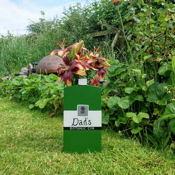 Personalised Gin Bottle Mini Planter - Lindleywood