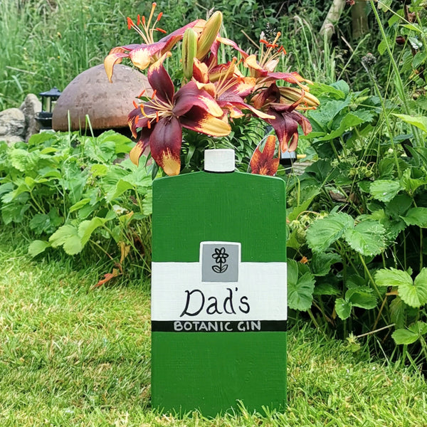 Personalised Gin Bottle Mini Planter - Lindleywood