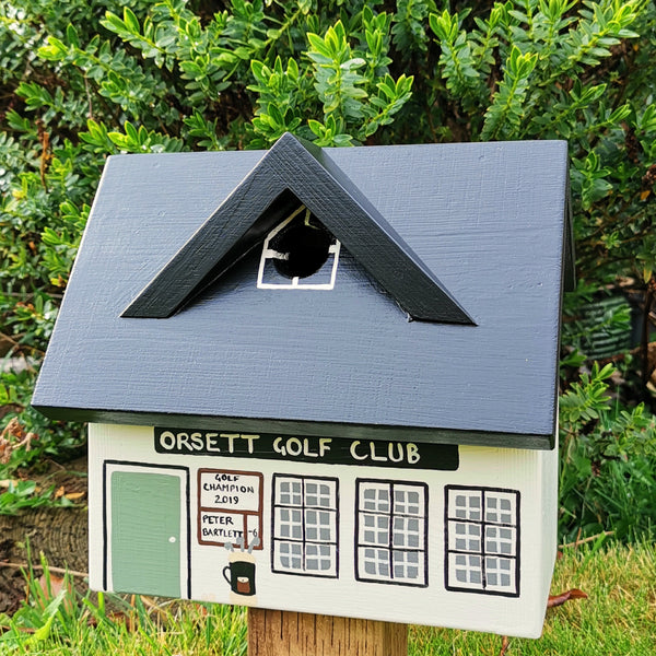Personalised Golf Club Bird Box - Lindleywood