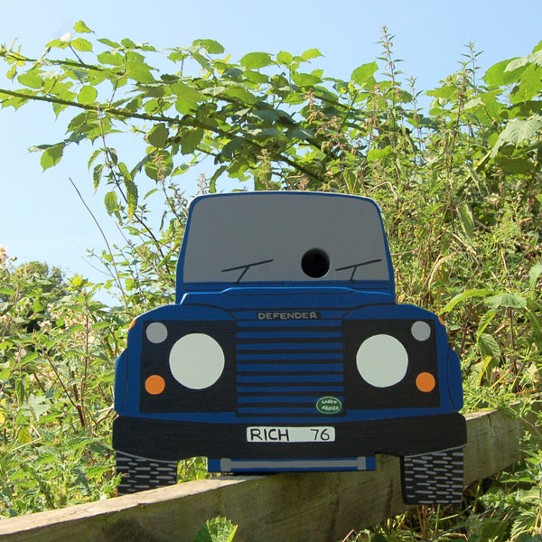 Personalised 4 Wheel Drive Bird Box - Lindleywood