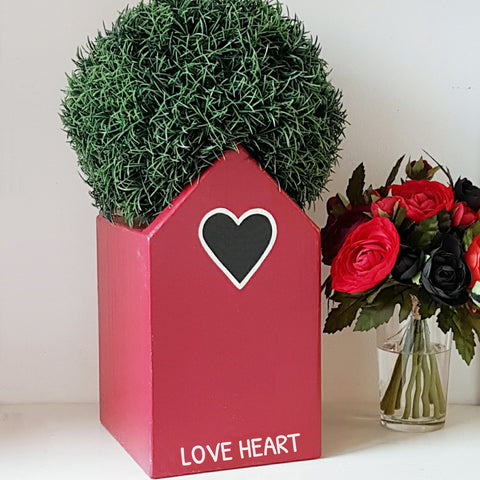 Personalised Love Heart Mini Planter - Lindleywood