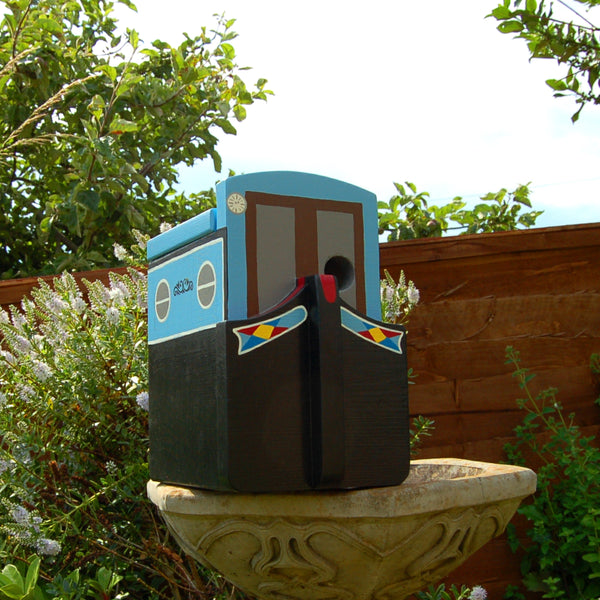 Personalised Narrowboat Canal Boat Bird Box - Lindleywood