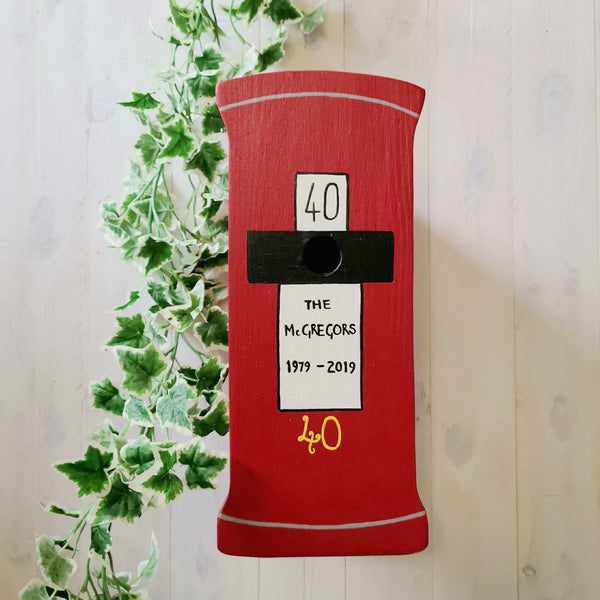 Personalised Post Box Bird Box - Lindleywood