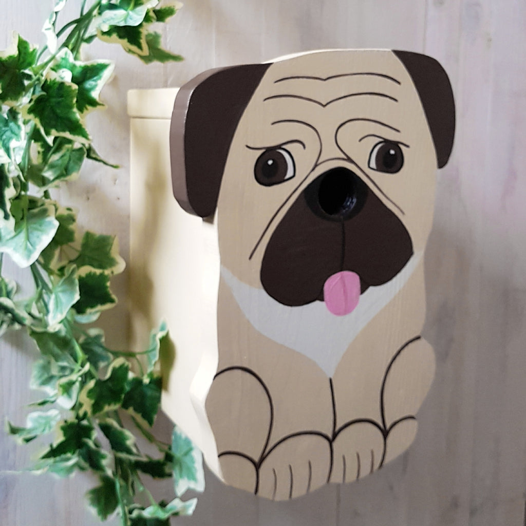 Pug Dog Bird Box - Dog Lover's Gift - Christmas Gift - Pug Dog Gift ...