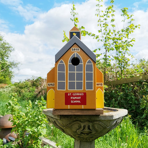 Personalised School Bird Box - Lindleywood