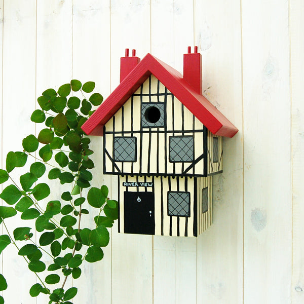 Personalised Tudor House Bird Box - Lindleywood
