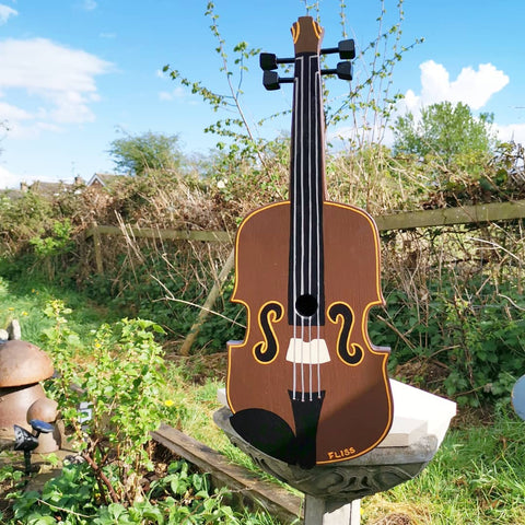 Personalised Fiddle - Violin Bird Box - Lindleywood