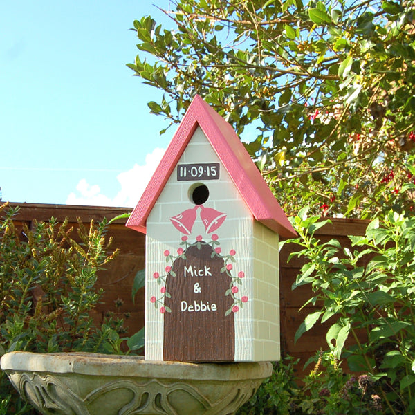 Personalised Wedding Bird Box - Lindleywood