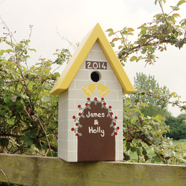 Personalised Wedding Bird Box - Lindleywood