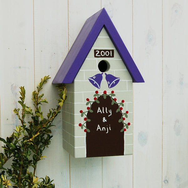 Personalised Wedding Bird Box - Lindleywood