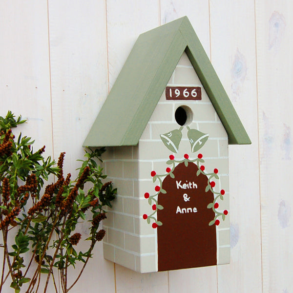 Personalised Wedding Bird Box - Lindleywood