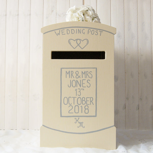 Personalised Lockable Wedding Post Box - Lindleywood