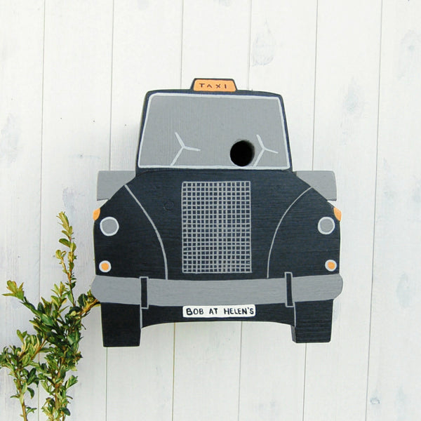 Personalised Taxi Bird Box - Lindleywood