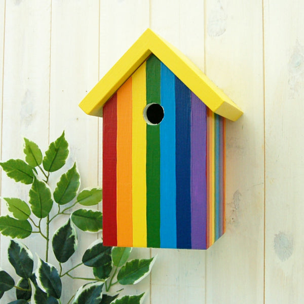 Personalised Rainbow Bird Box - Lindleywood