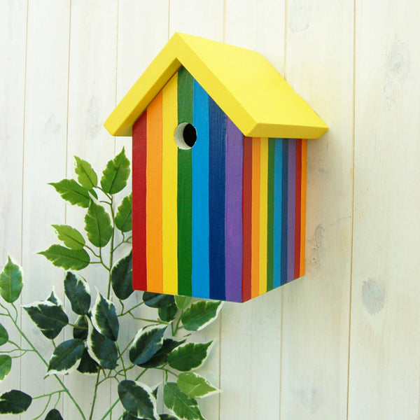 Personalised Rainbow Bird Box - Lindleywood