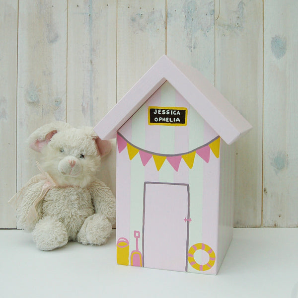 Personalised Beach Hut Keepsake Box - Lindleywood