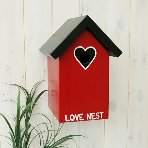 Personalised Love Heart Bird Box - Lindleywood
