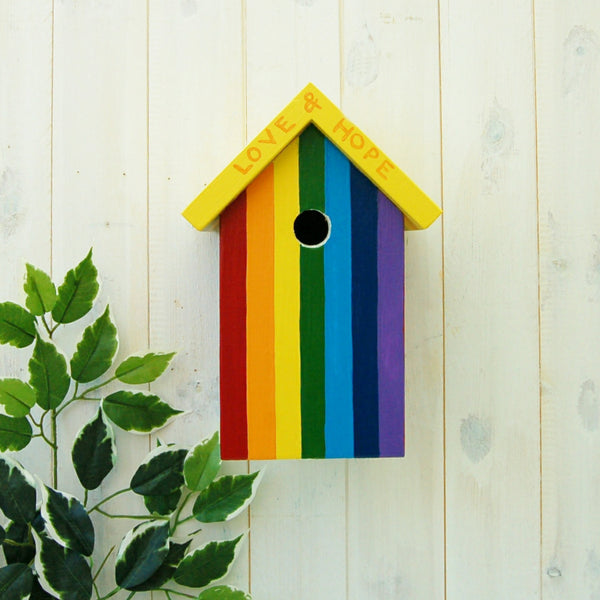 Personalised Rainbow Bird Box - Lindleywood