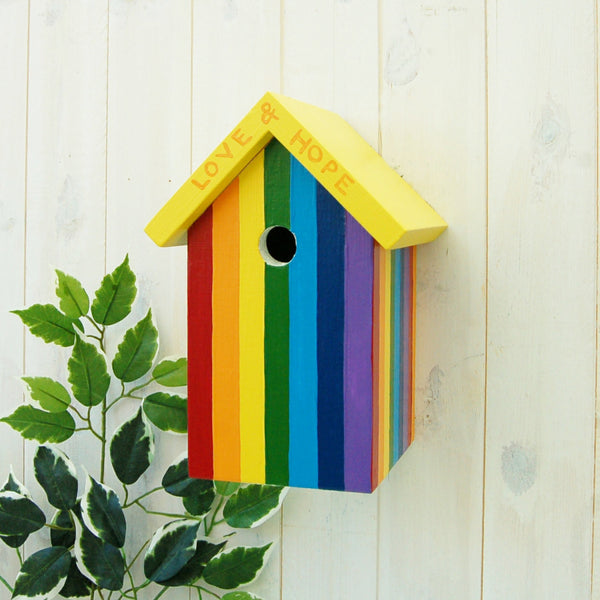 Personalised Rainbow Bird Box - Lindleywood