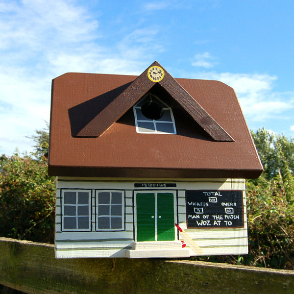 Personalised Cricket Pavilion Bird Box - Lindleywood