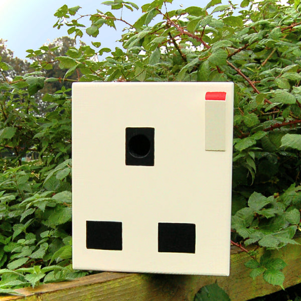 Handcrafted Electrical Socket Bird Box - Lindleywood