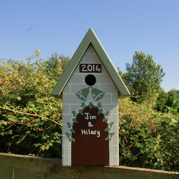 Personalised Wedding Bird Box - Lindleywood