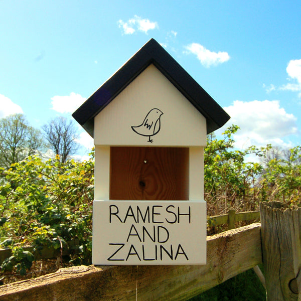 Personalised Robin Bird Box - Lindleywood