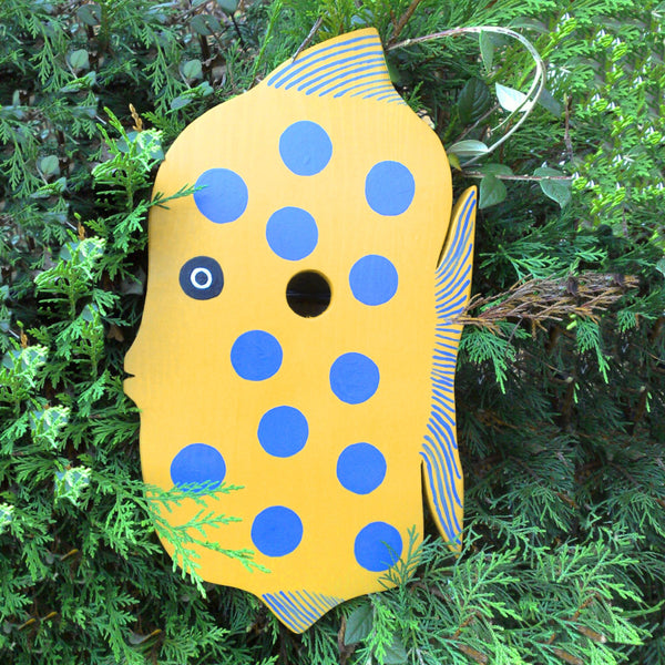 Handcrafted Fish Bird Box - Lindleywood