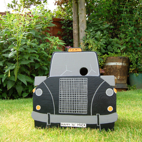 Personalised Taxi Bird Box - Lindleywood