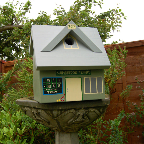 Personalised Tennis Club Bird Box - Lindleywood