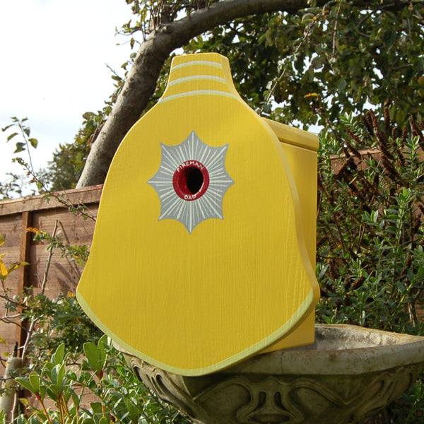 Personalised Firefighter Helmet Bird Box - Lindleywood