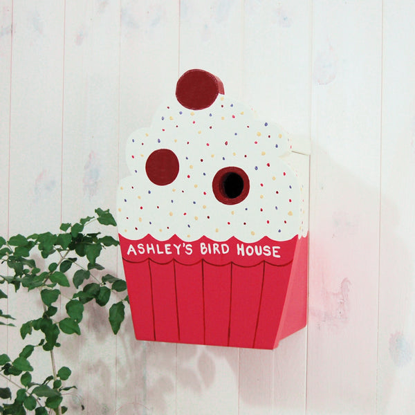 Personalised Cupcake Bird Box - Lindleywood