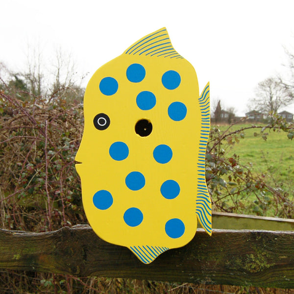 Handcrafted Fish Bird Box - Lindleywood