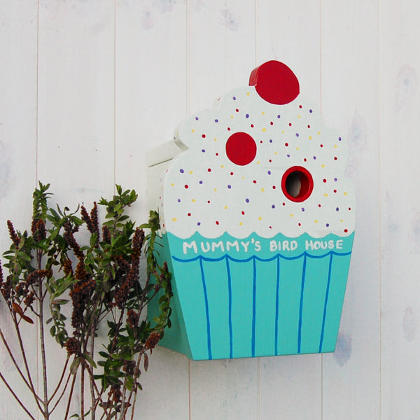 Personalised Cupcake Bird Box - Lindleywood