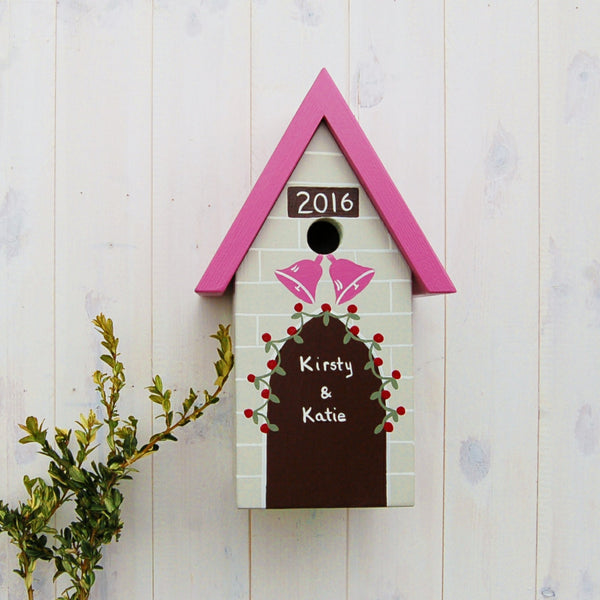 Personalised Wedding Bird Box - Lindleywood