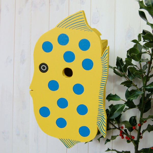 Handcrafted Fish Bird Box - Lindleywood